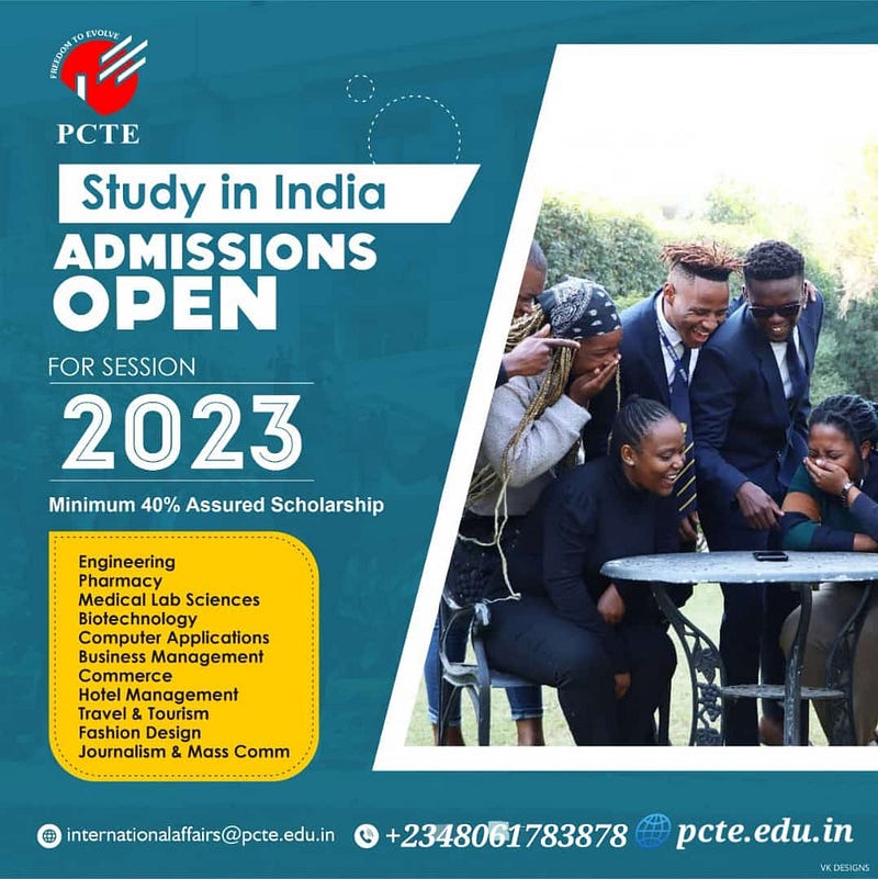pcte india scholarship offer