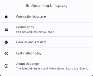 jamb exam slip reprint