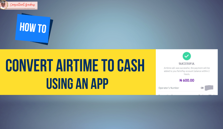 how to convert airtime to cash