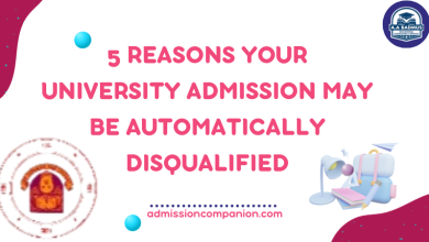 5 reasons your University admission may be disqualified