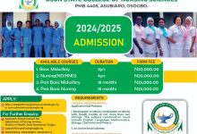 Osun state college of nursing form aabadmusedu