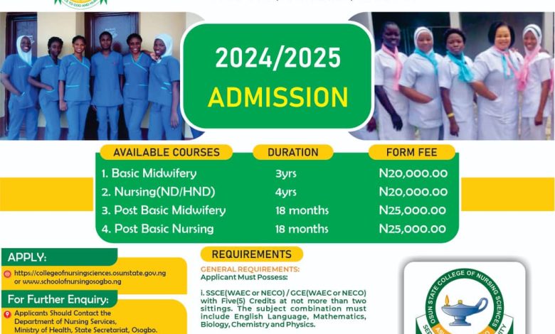 Osun state college of nursing form aabadmusedu