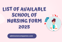 Available school of nursing form