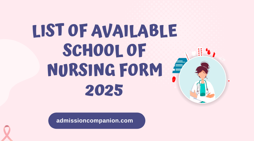 Available school of nursing form
